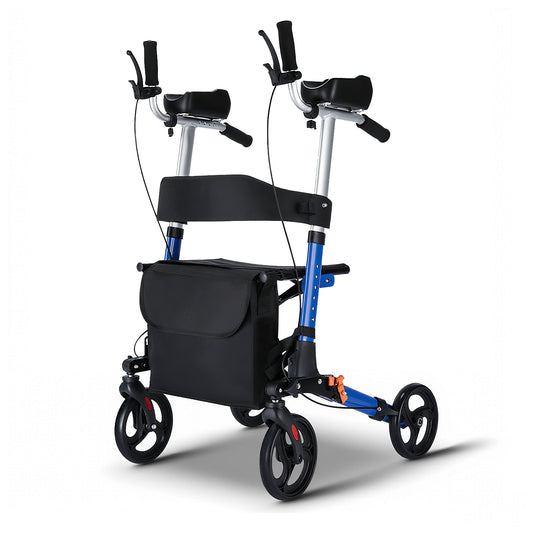 ByteTecpeak R2 Leichtgewicht Rollator mit Sitz, klappbar & höhenverstellbar bis 150 kg