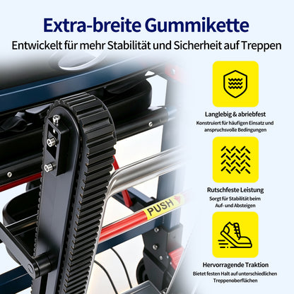 Elektrische trapklimhulp – opvouwbare trapklimmer voor rolstoelen tot 180 kg