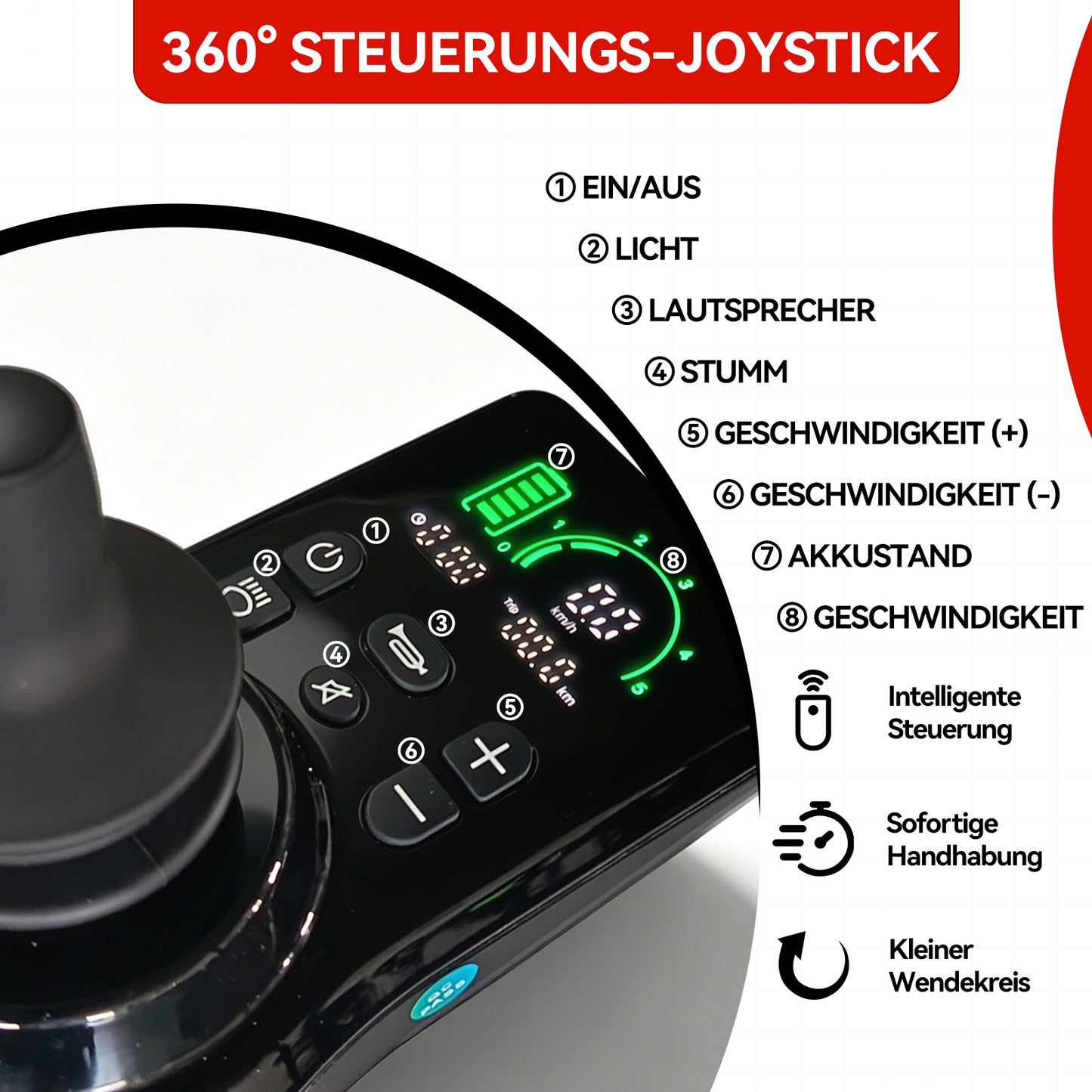 ByteTecpeak XP03 Silla de ruedas eléctrica ligera – peso 16,63 kg, alcance máximo 20 km