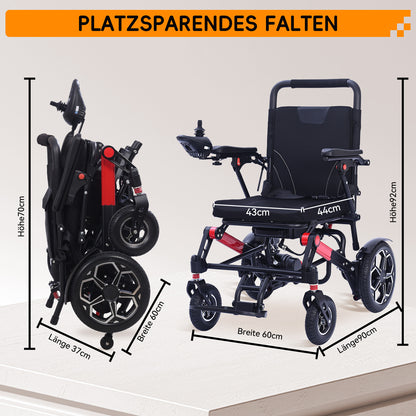 ByteTecpeak XP04 Opvouwbare elektrische rolstoel – 500W, actieradius 20 km