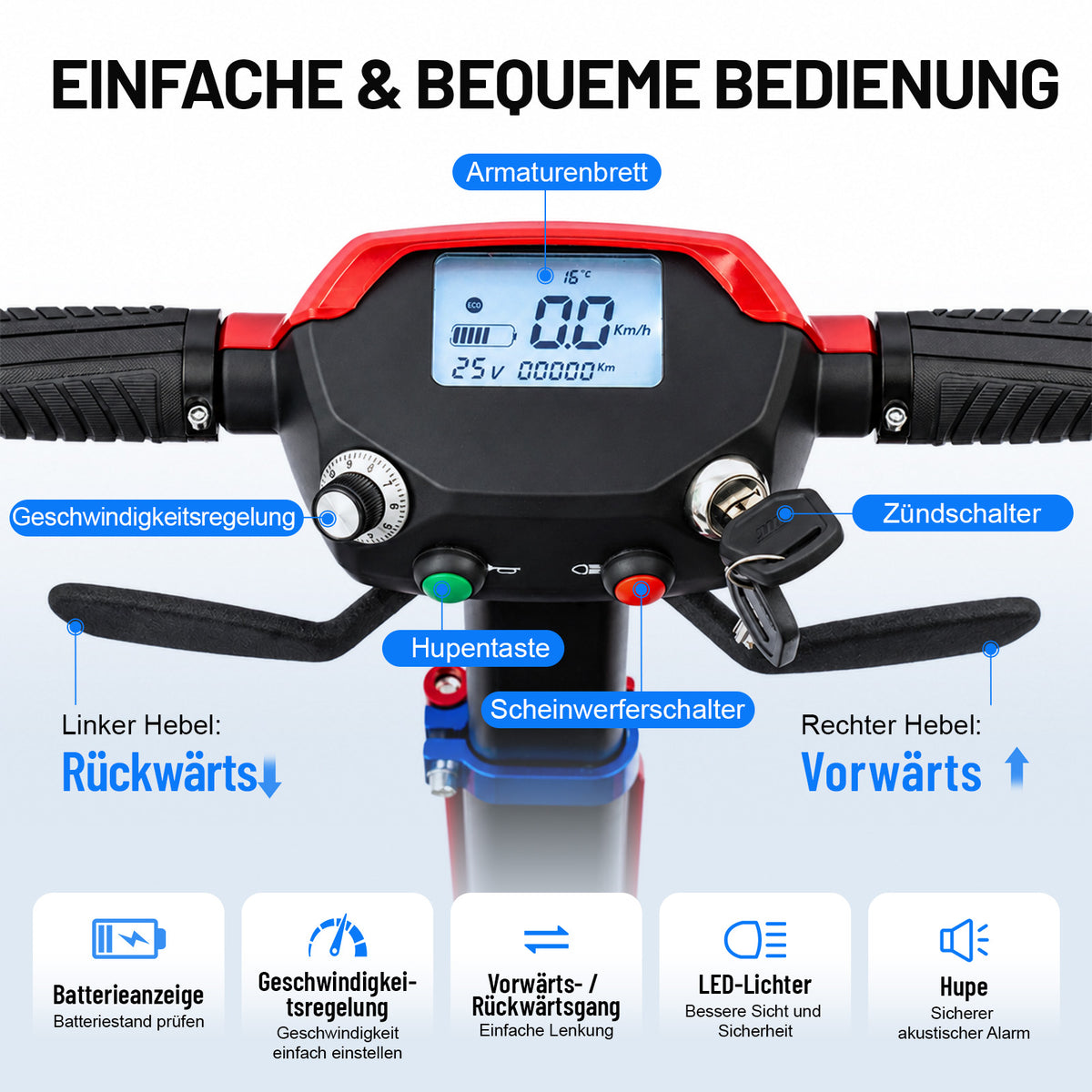 ByteTecpeak Z01 Scooter elétrico dobrável, motor 250W, autonomia de 25 km, até 150 kg
