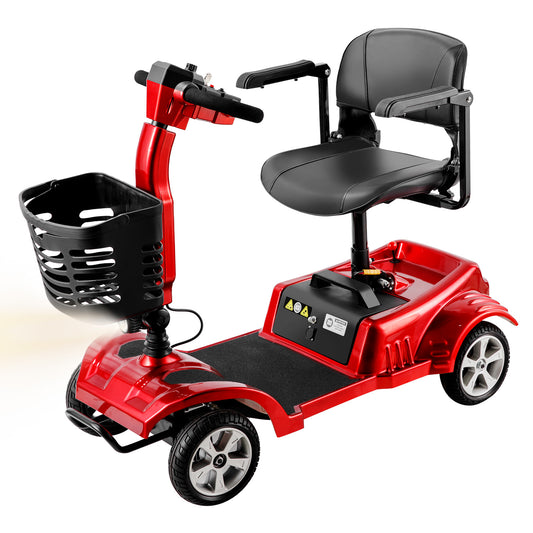 ByteTecpeak Z02 Elektromobil in Rot mit 20 km Reichweite, 350W Motor, faltbar