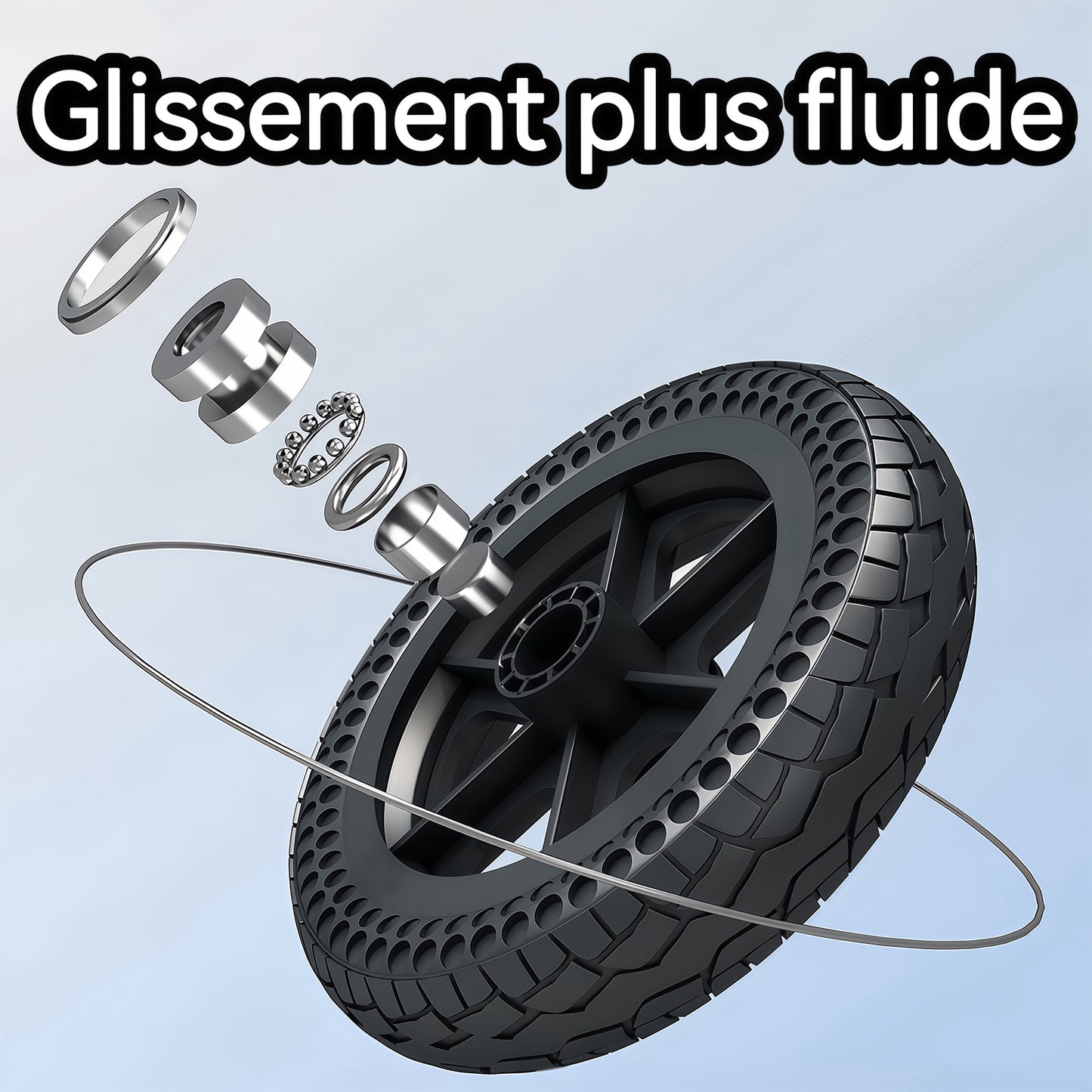 Fauteuil roulant pliable en aluminium ByteTecpeak M1 – Léger, facile à transporter et supportant jusqu'à 100 kg
