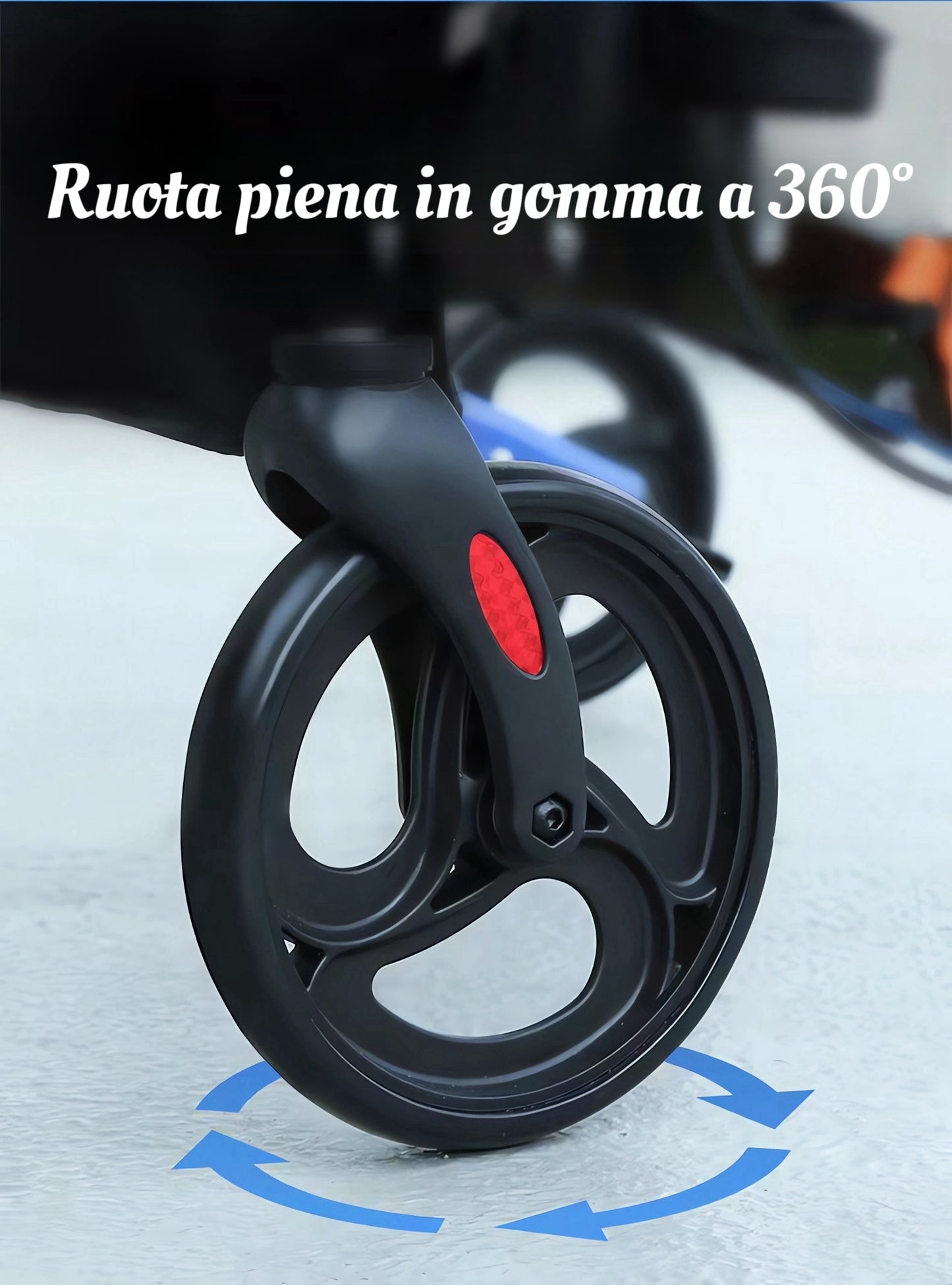 ByteTecpeak R1 Leggero rollator in alluminio regolabile in altezza, ausilio per la deambulazione pieghevole con sedile e cestino per la spesa, ideale per anziani e persone con difficoltà di deambulazione, adatto per uso esterno