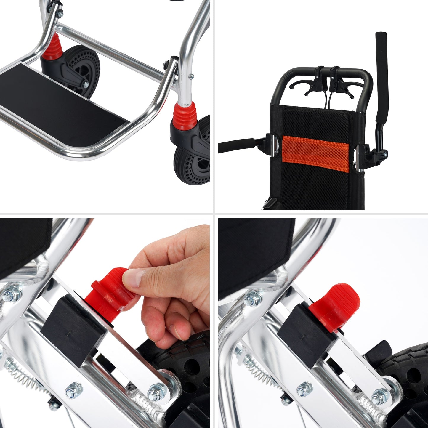 ByteTecpeak M2 Faltbar, Leichter manueller Rollstuhl aus Aluminiumlegierung