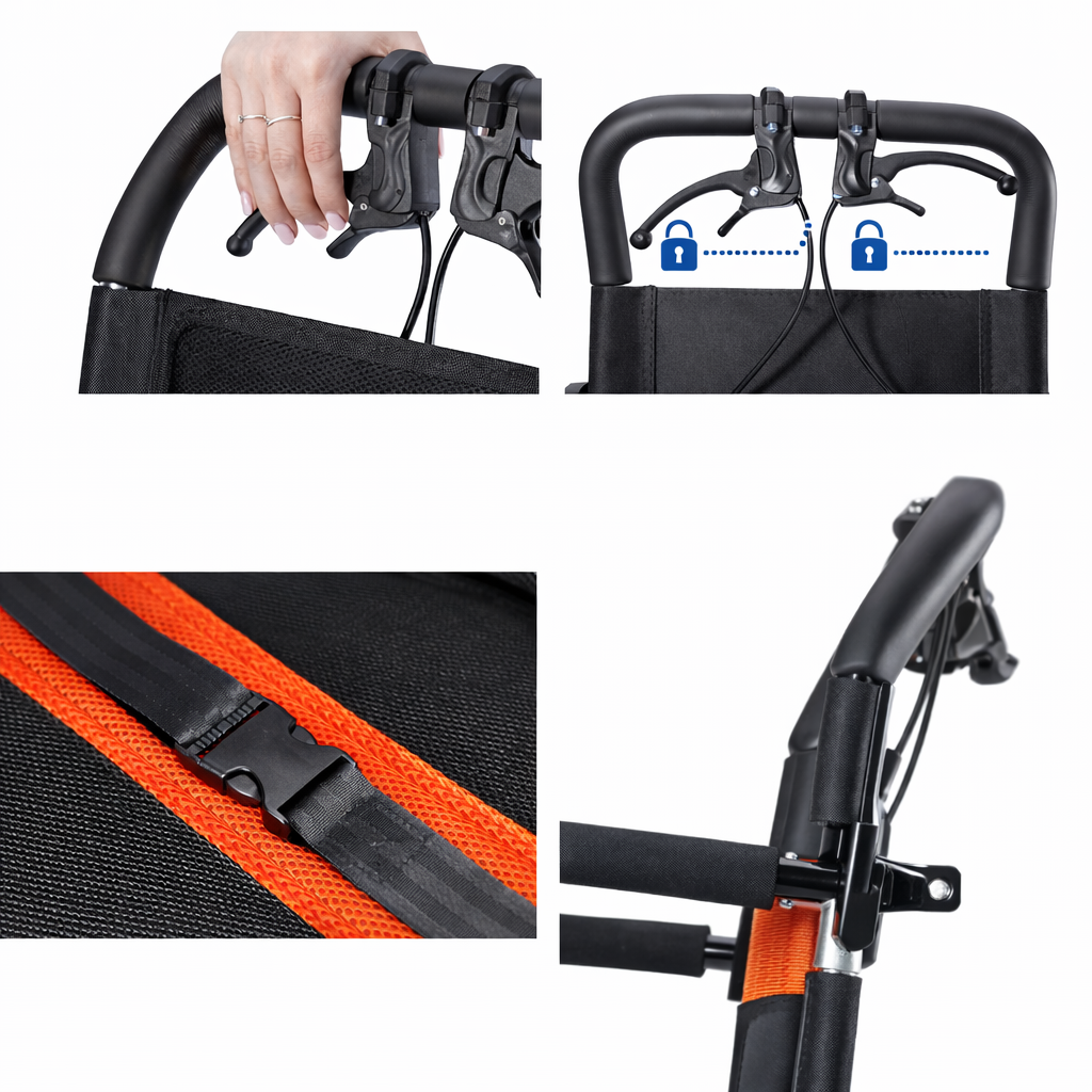 ByteTecpeak M2 Faltbar, Leichter manueller Rollstuhl aus Aluminiumlegierung