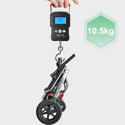 ByteTecpeak M2 sammenklappelig kørestol, let manuel kørestol i aluminiumslegering med bæreevne på 100 kg