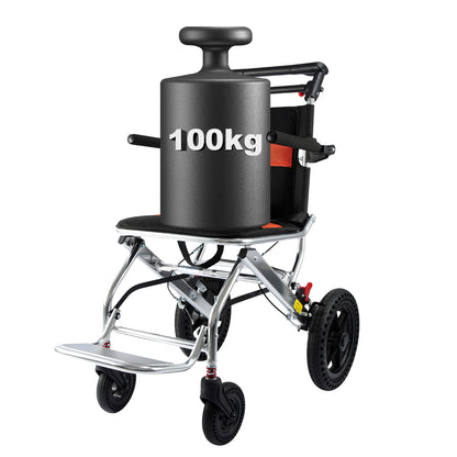 ByteTecpeak M2 Rollstuhl Faltbar, Leichter manueller Rollstuhl aus Aluminiumlegierung mit 100 kg Tragfähigkeit