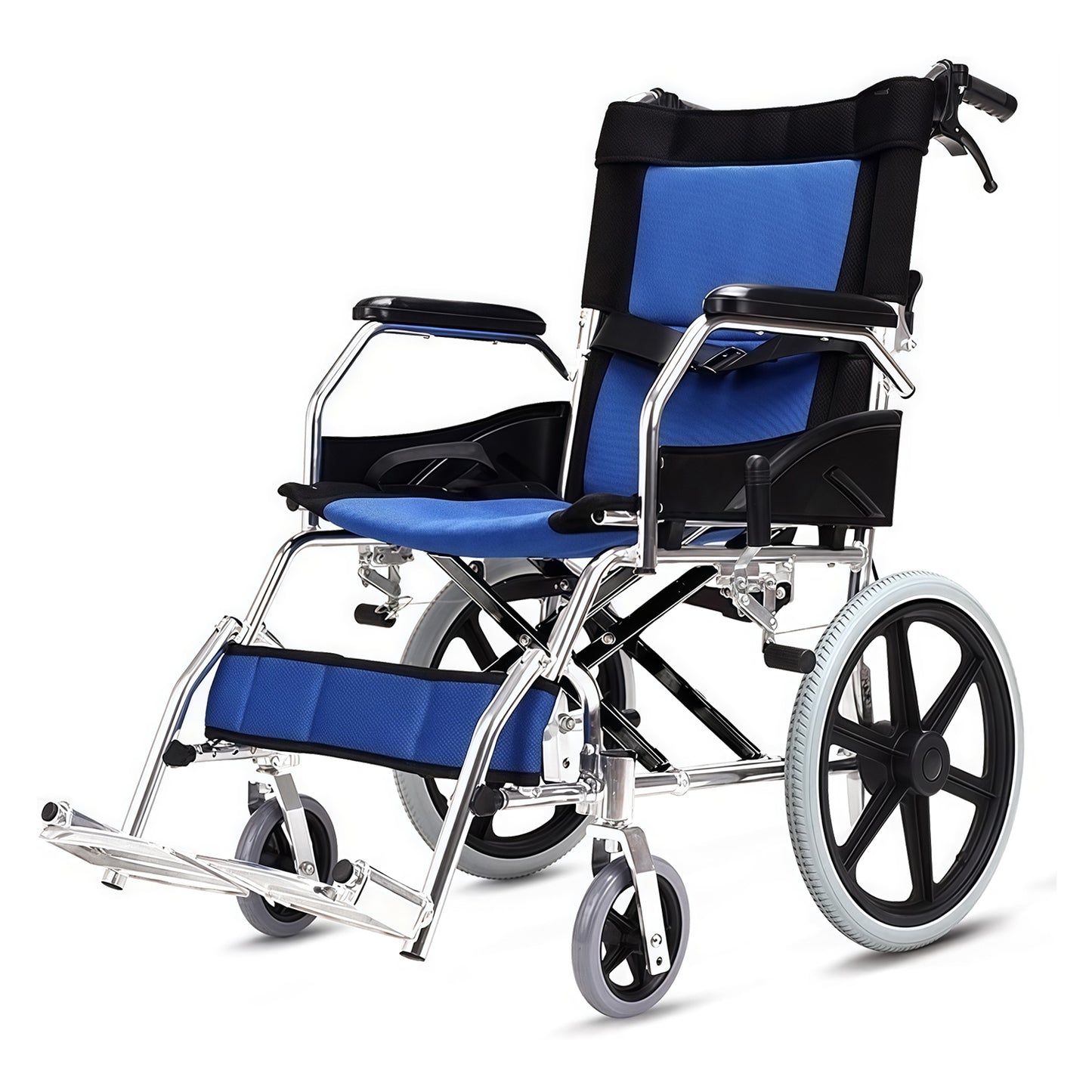ByteTecpeak M3 Foldable Wheelchair – Sturdy, Lightweight, Aluminum Frame, 100 kg Capacity