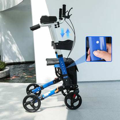 ByteTecpeak R2 Rollator Leicht & Faltbar mit Armstützen, Aluminium, bis 100 kg