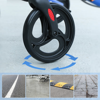 ByteTecpeak R2 Rollator Leicht & Faltbar mit Armstützen, Aluminium, bis 100 kg