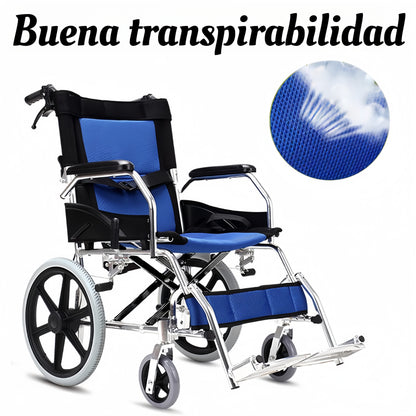 ByteTecpeak M3 Silla de Ruedas Ligera Plegable Ultraligera, Silla de Ruedas de Tránsito