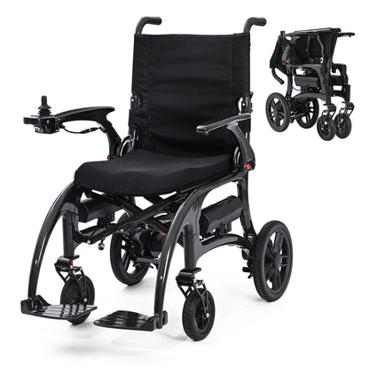 ByteTecpeak XP01 Elektrischer Rollstuhl aus Carbon, 2×8Ah Batterien, Reichweite 25 km