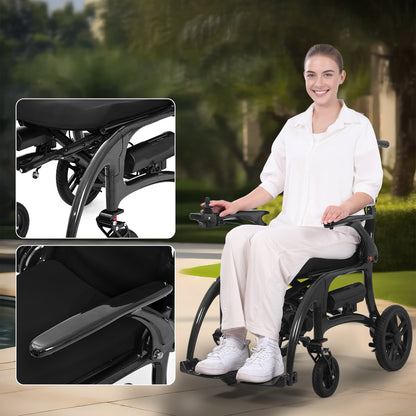 ByteTecpeak XP01 Elektrischer Rollstuhl aus Carbon, 2×8Ah Batterien, Reichweite 25 km