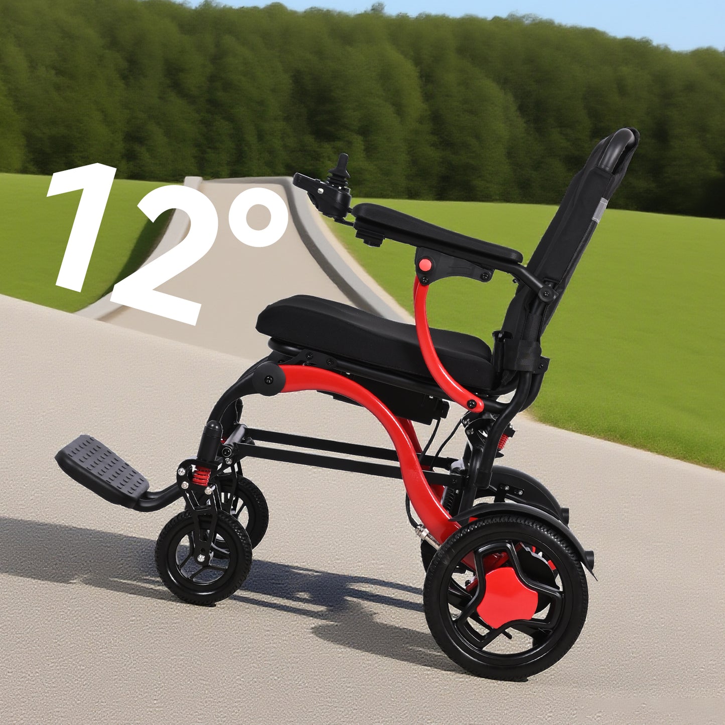 ByteTecpeak XP03 Leichter Elektrorollstuhl – Gewicht 16,63 kg, maximale Reichweite 20 km