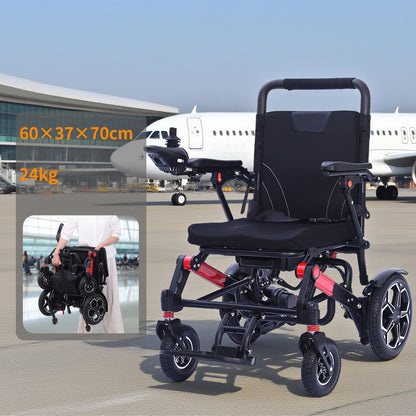 ByteTecpeak XPR04 Leicht Elektrischer Rollstuhl – 20km Reichweite, 500W Motor, 12Ah Akku