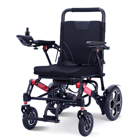 ByteTecpeak XP04 Silla De Ruedas Eléctrica Plegable, Alcance 20km, Batería 12Ah