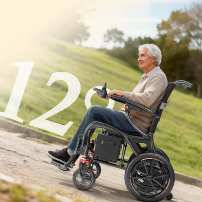 ByteTecpeak XP06 – ultraleichter Elektrorollstuhl mit Carbonfaser-Rahmenl |16 kg |30 km Reichweite