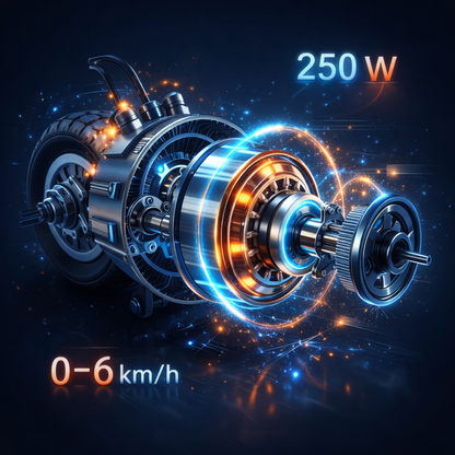 ByteTecpeak Z01 Összecsukható elektromos roller üléssel, 250 W, Piros