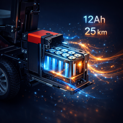 ByteTecpeak Z01 Összecsukható elektromos roller üléssel, 250 W, Piros